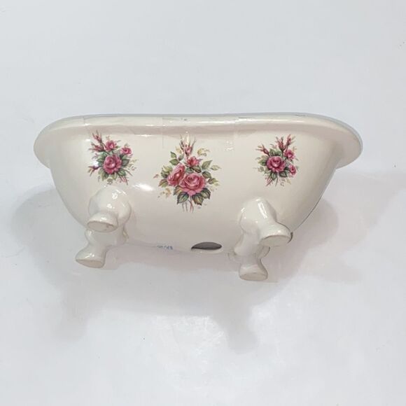 VTG, VB ATHENA CALIFORNIA MADE IN USA MINIATURE PORCELAIN CLAW FOOT TUB SOAP - Picture 6 of 11